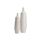 Tegan Ribbed Ceramic Floor Vases (S/2)