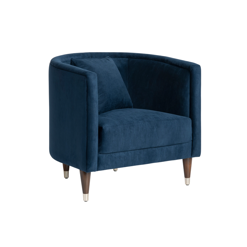 Sergovia Marino Blue Upholstered Armchair