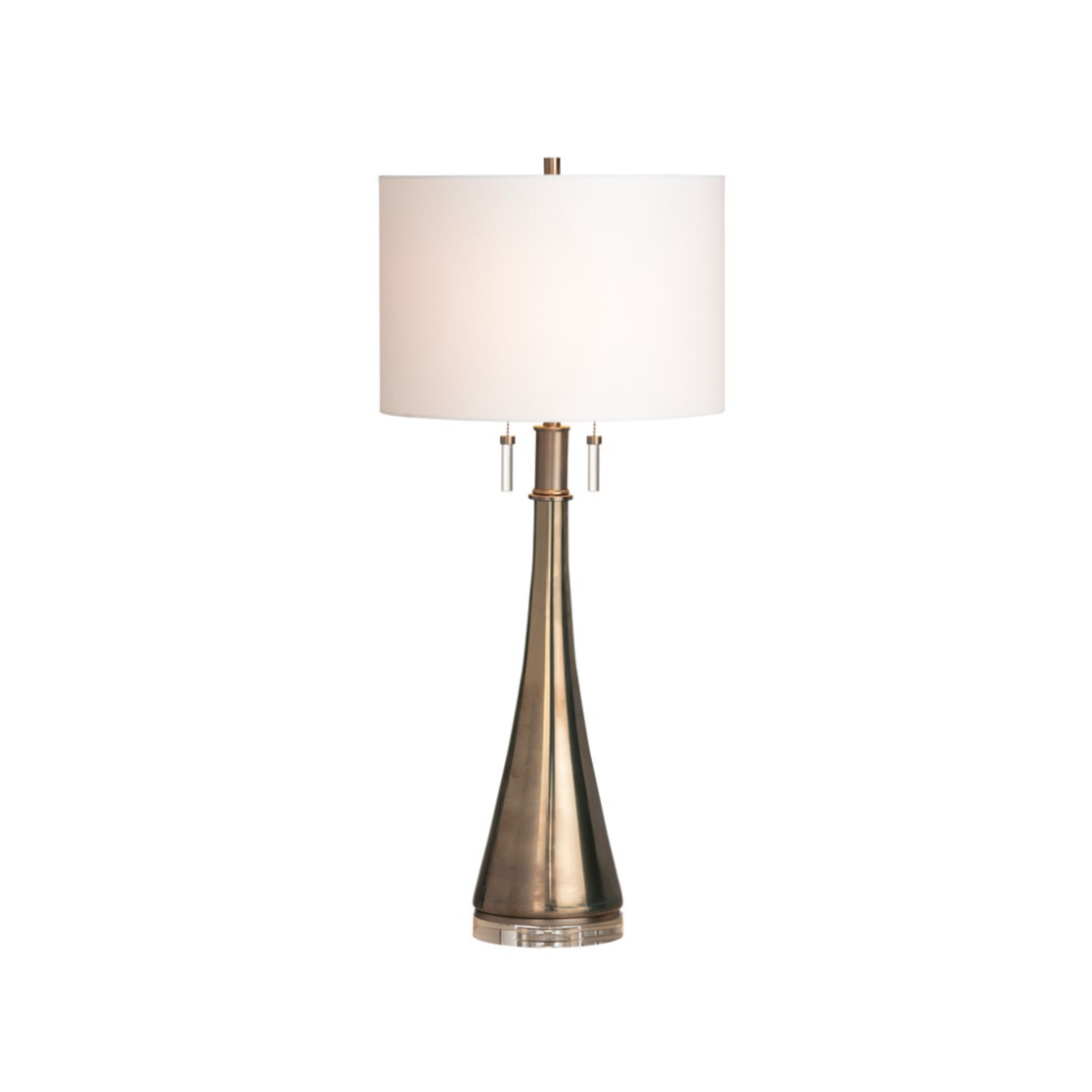 Lira Mirror Glass Pull-Chain Table Lamp