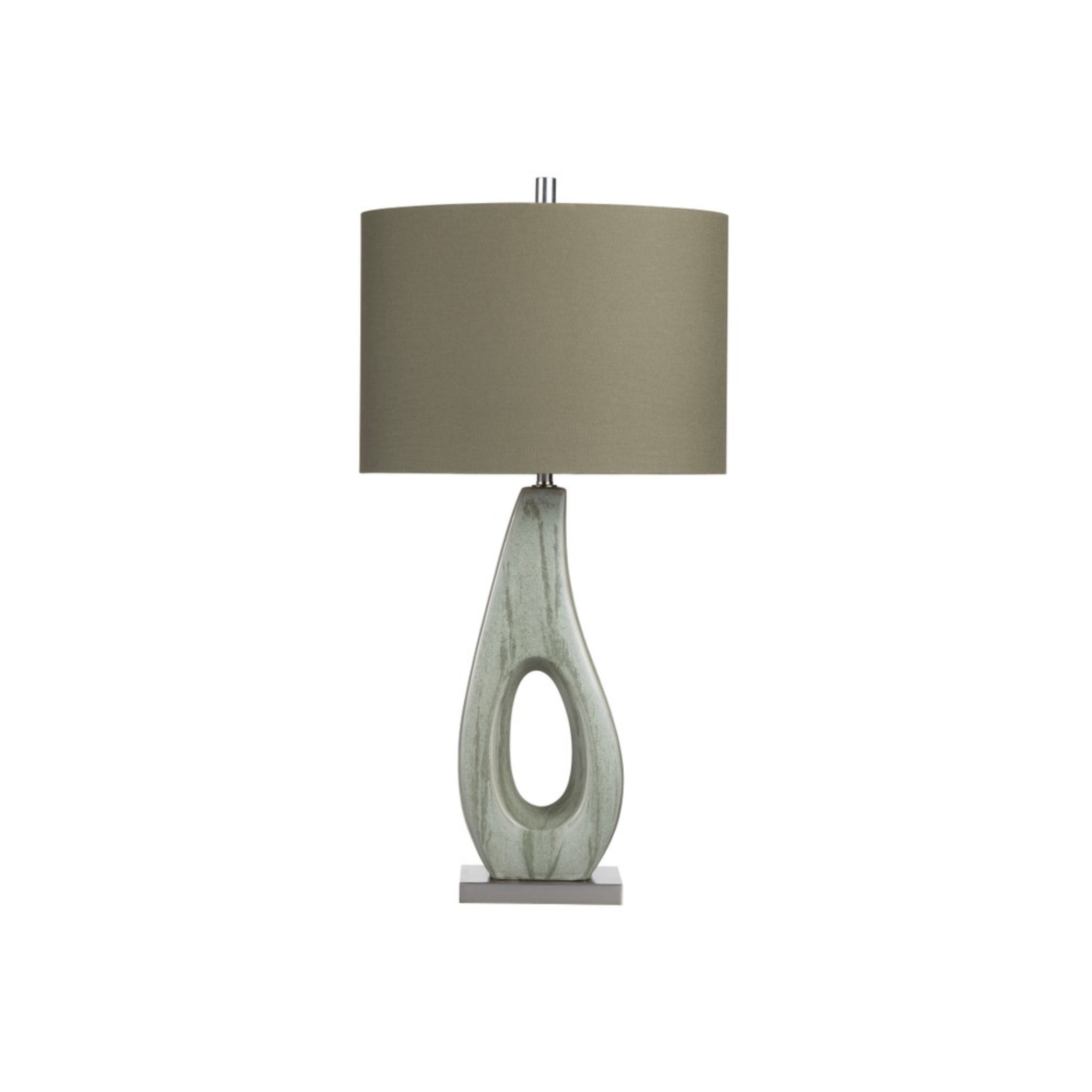 Whitmore Sculpted Sage Ceramic Table Lamp (S/2)