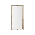 Dover Sculpted Gold Frame Floor Mirror