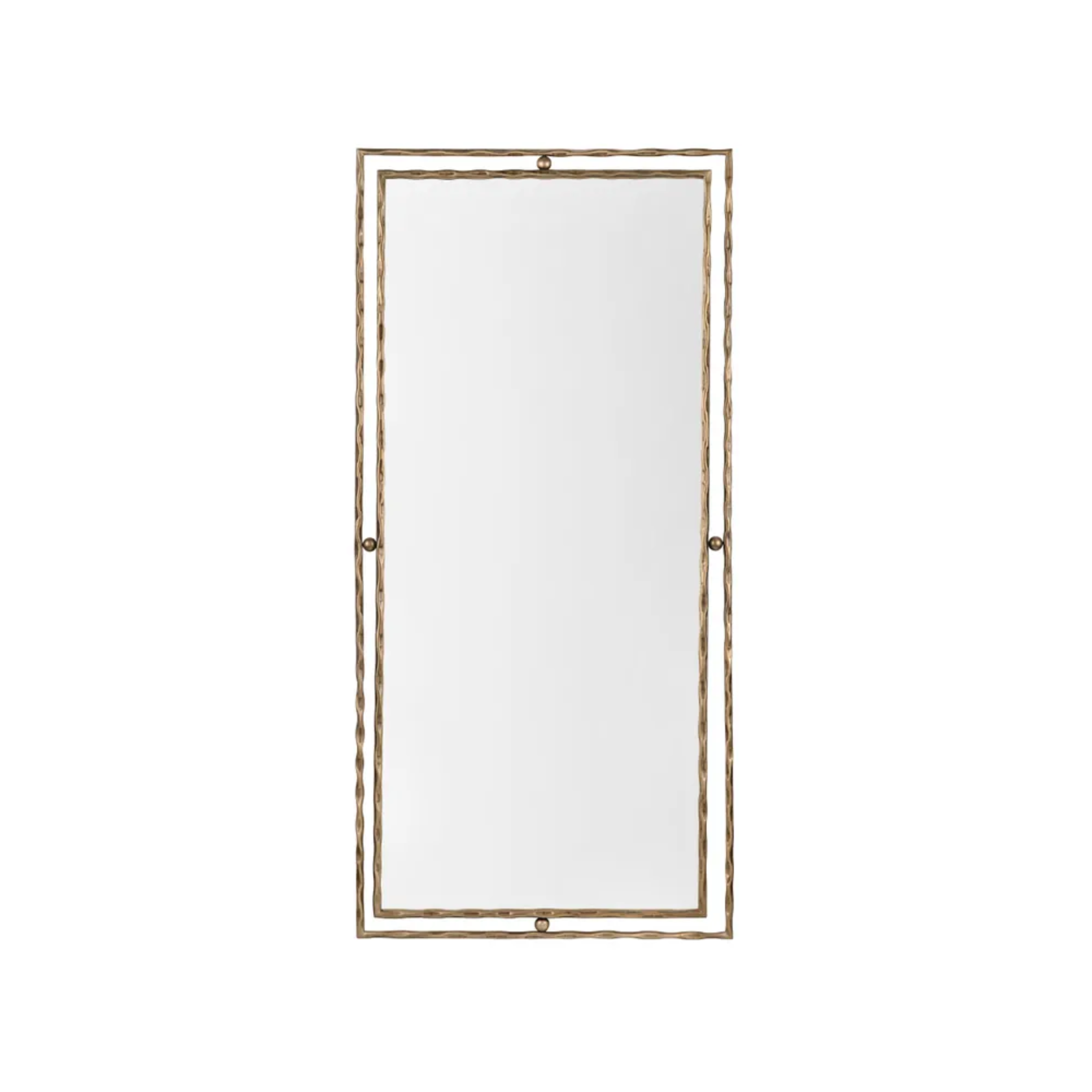 Dover Sculpted Gold Frame Floor Mirror