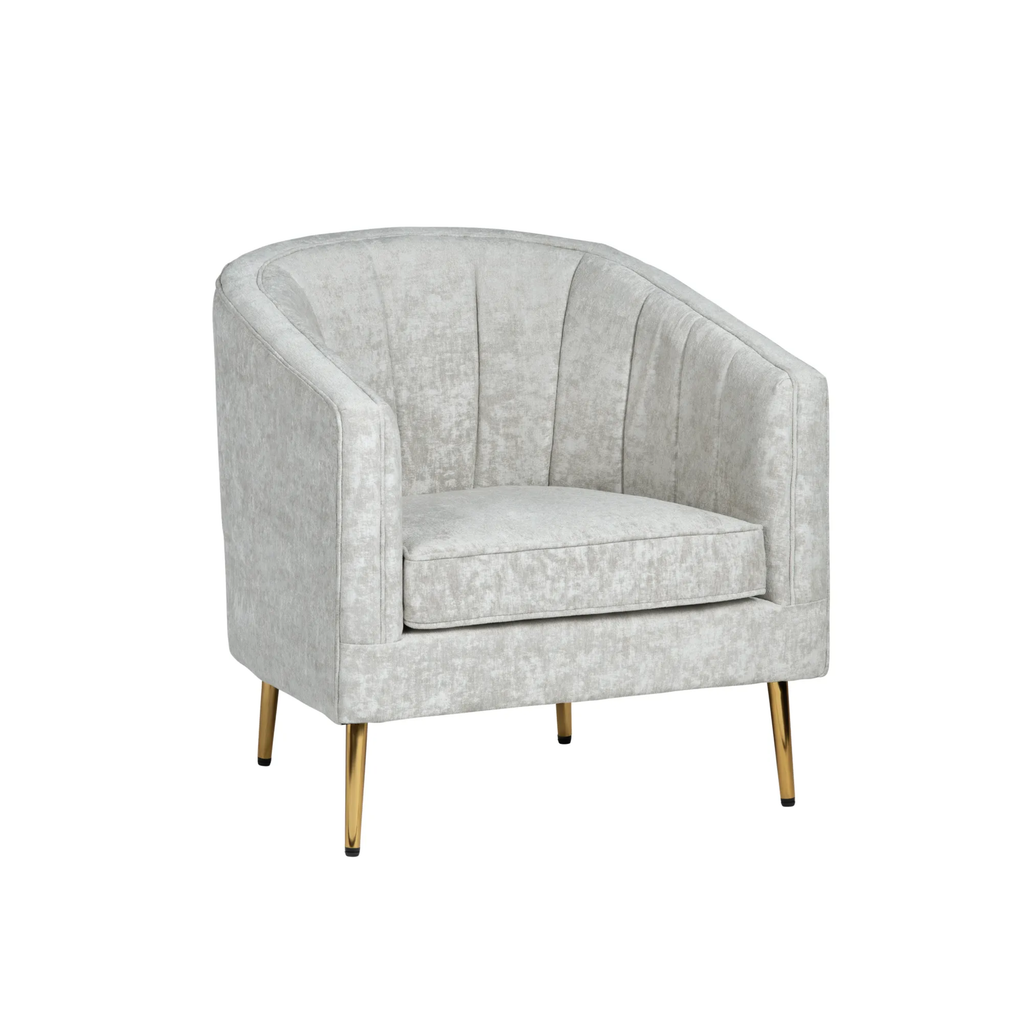 Sutton Champagne Velvet Accent Chair