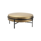 Hudson Textured Brass Statement Table