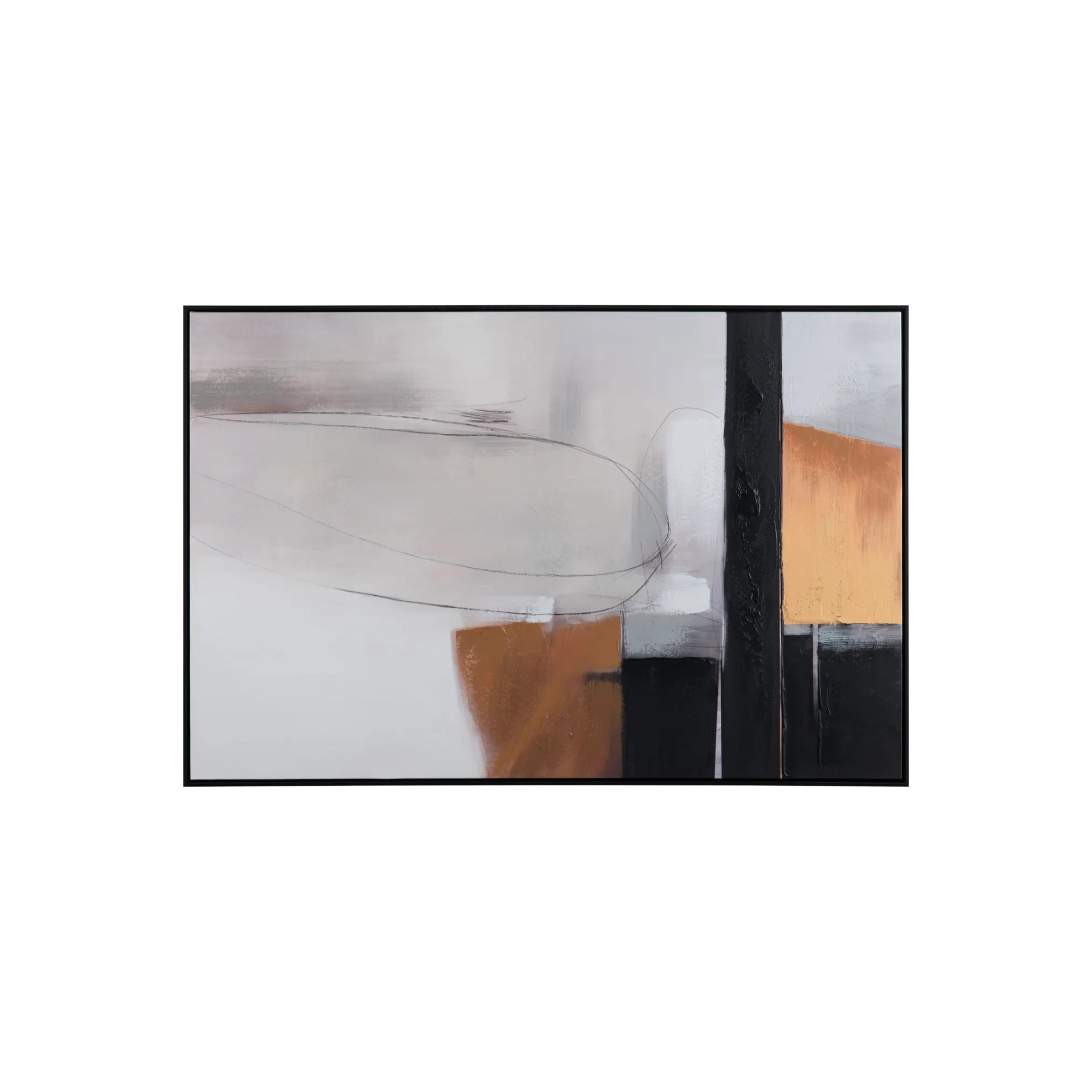 Straight Away Large Abstract Canvas Wall Art