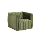 Draper Channel Tufted Velvet Accent Chair