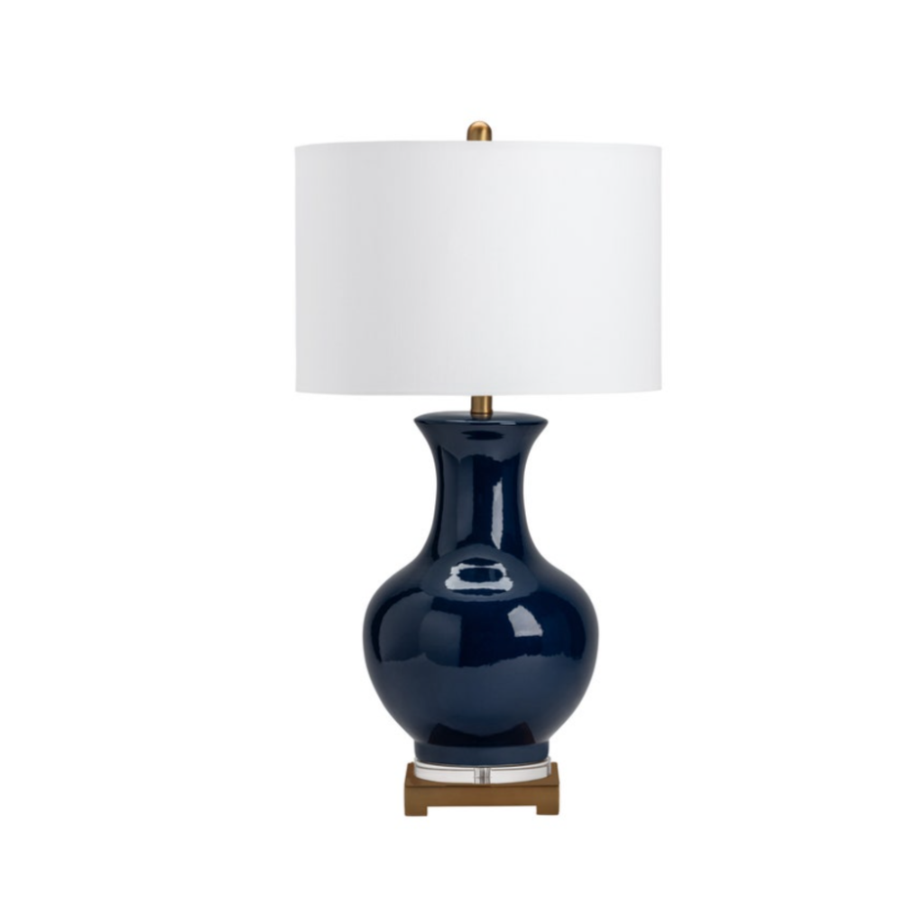 Hamilton Blue Urn Table Lamp