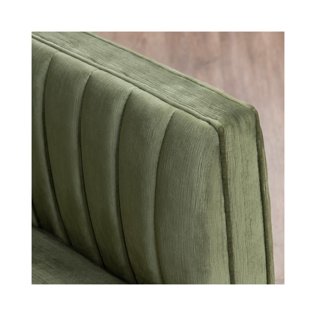 Draper Channel Tufted Velvet Accent Chair