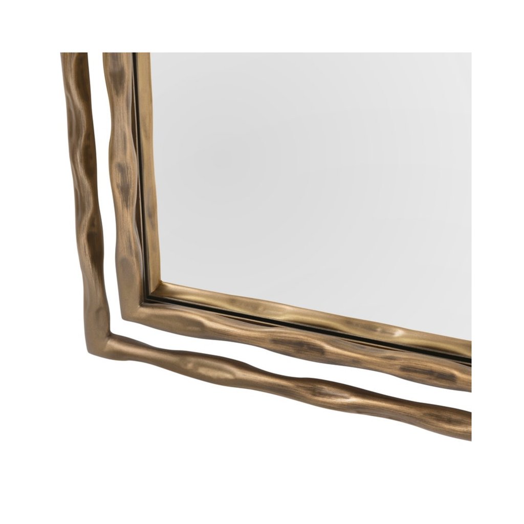 Dover Sculpted Gold Frame Floor Mirror