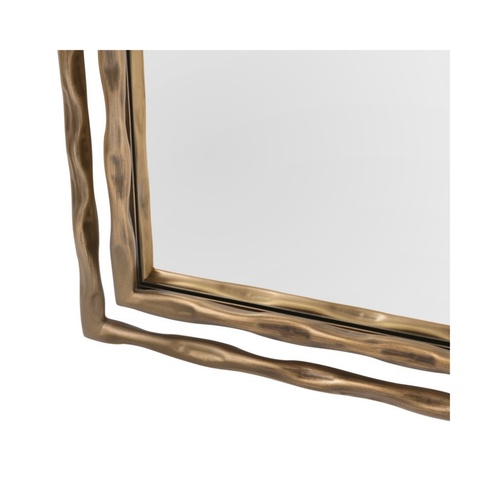 Dover Sculpted Gold Frame Floor Mirror