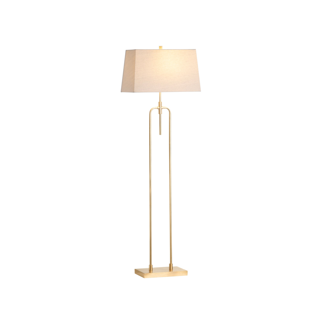 Salinas Sculptural Gold Floor Lamp