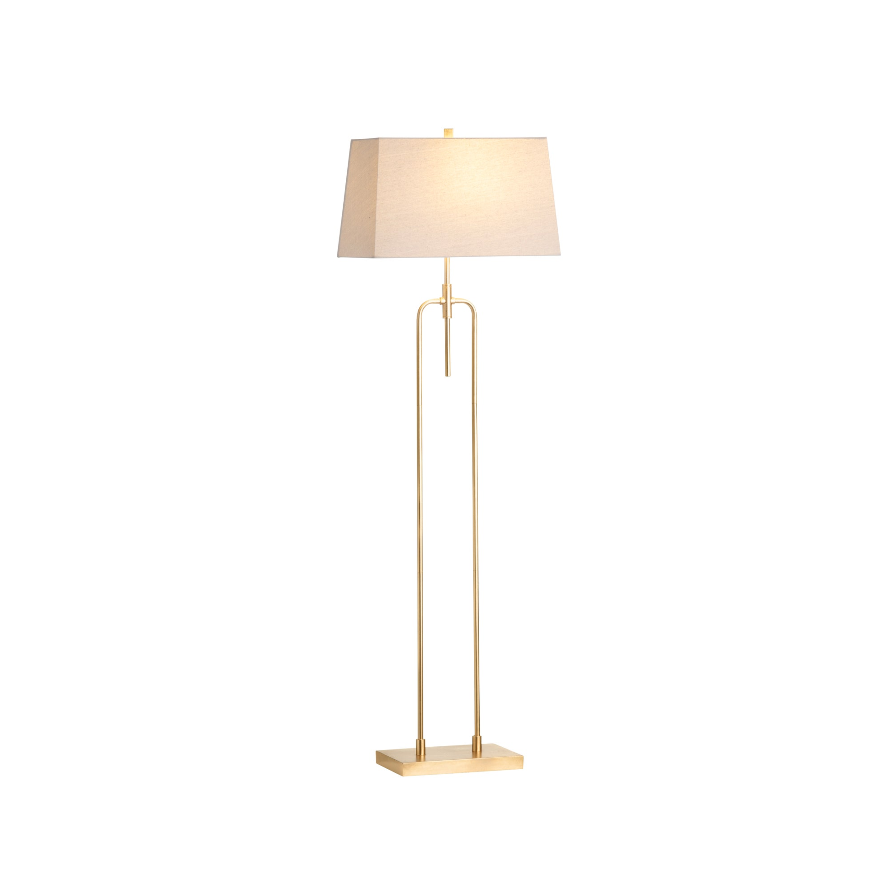 Salinas Sculptural Gold Floor Lamp