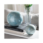 Lloyd Light Blue Marbleized Decorative Spheres (Set of 3)