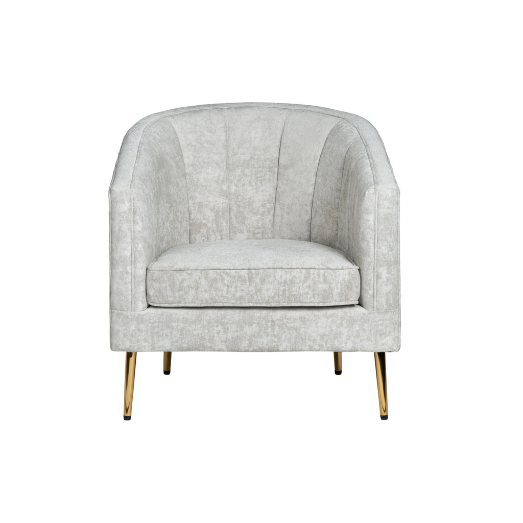 Sutton Champagne Velvet Accent Chair