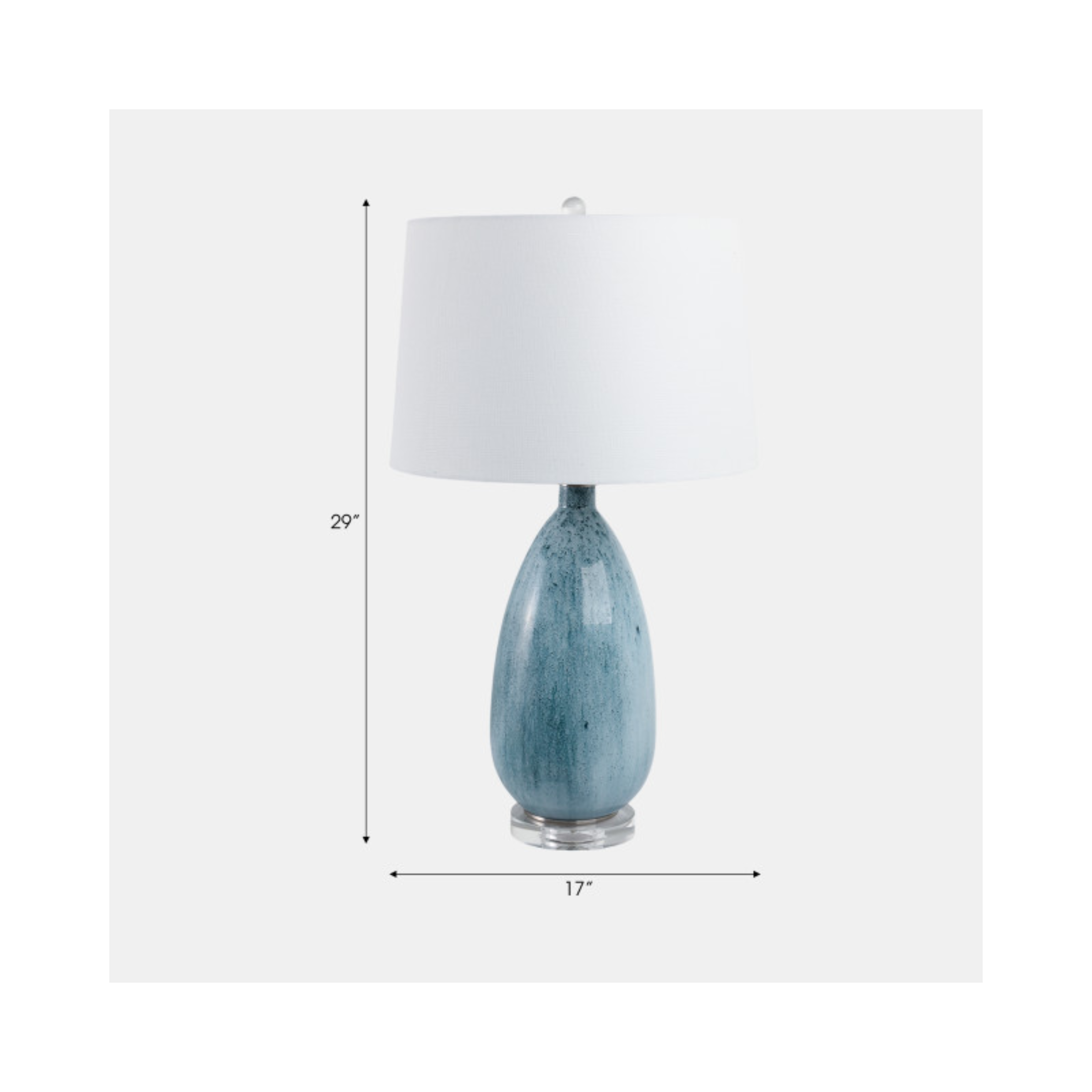 Maris Azure Ceramic Table Lamp