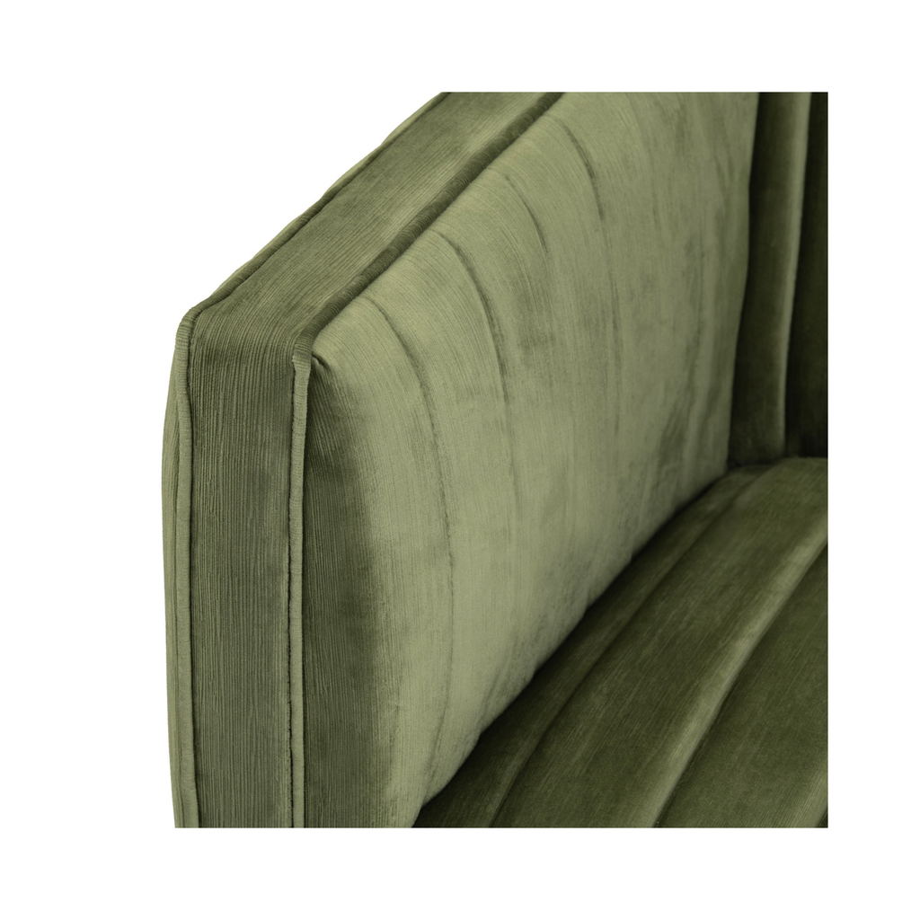 Draper Channel Tufted Velvet Accent Chair
