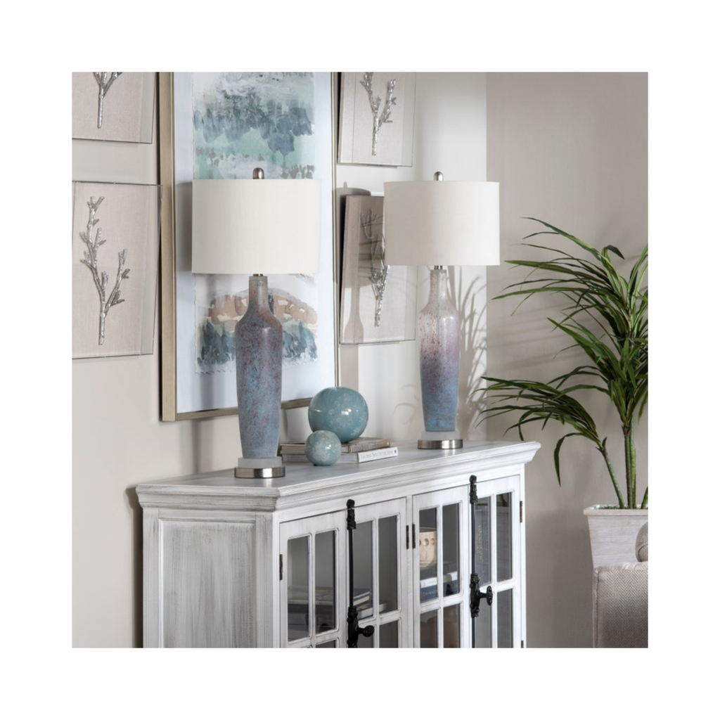 Lloyd Light Blue Marbleized Decorative Spheres (Set of 3)