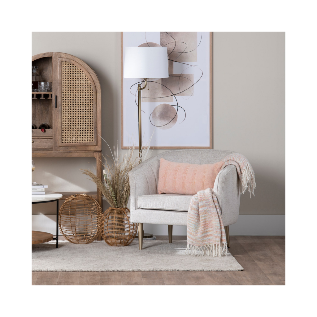 Sutton Champagne Velvet Accent Chair