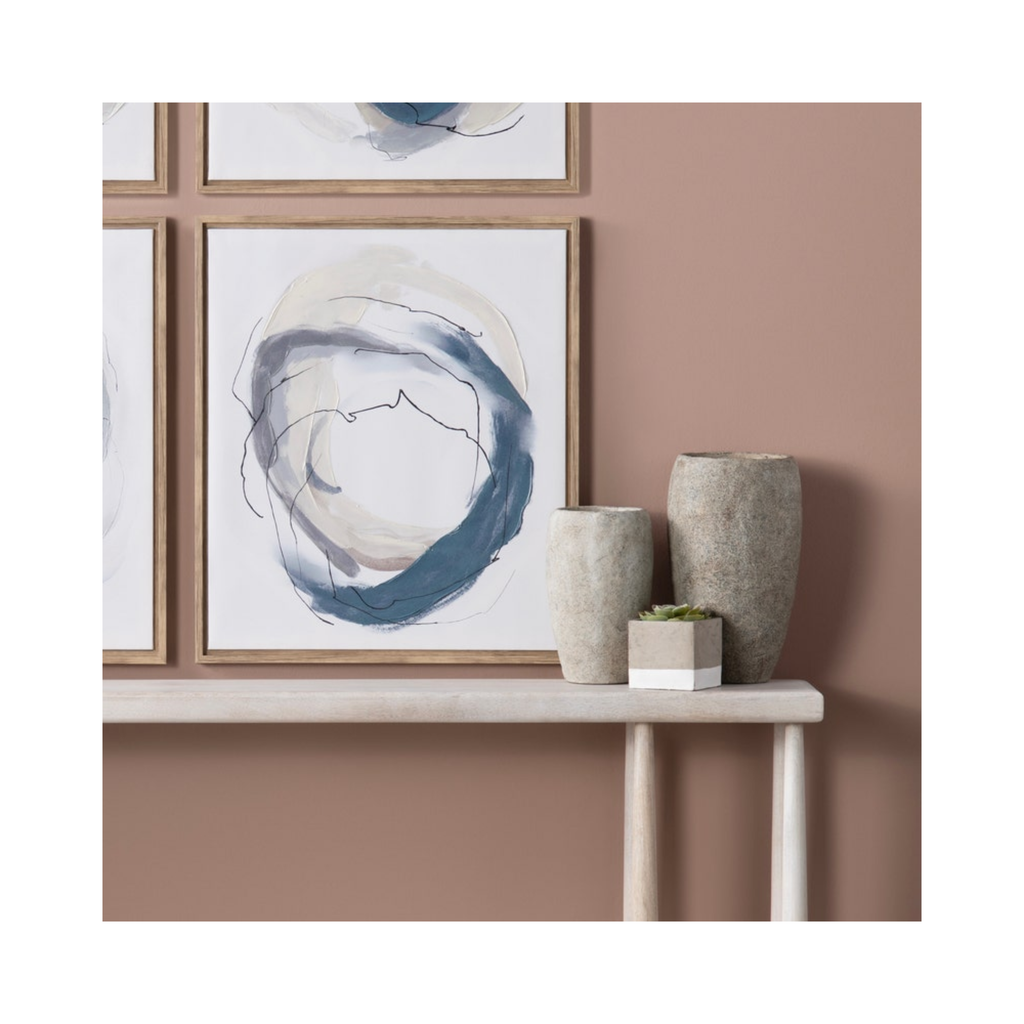 La Palata Textured Cement Vase Set (S/2)