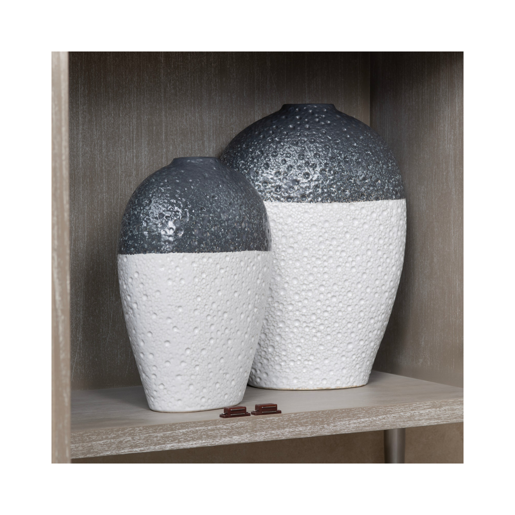 Silas Coastal Textured Vase