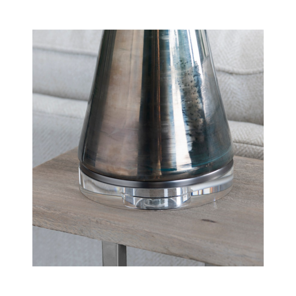 Lira Mirror Glass Pull-Chain Table Lamp