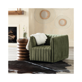 Draper Channel Tufted Velvet Accent Chair