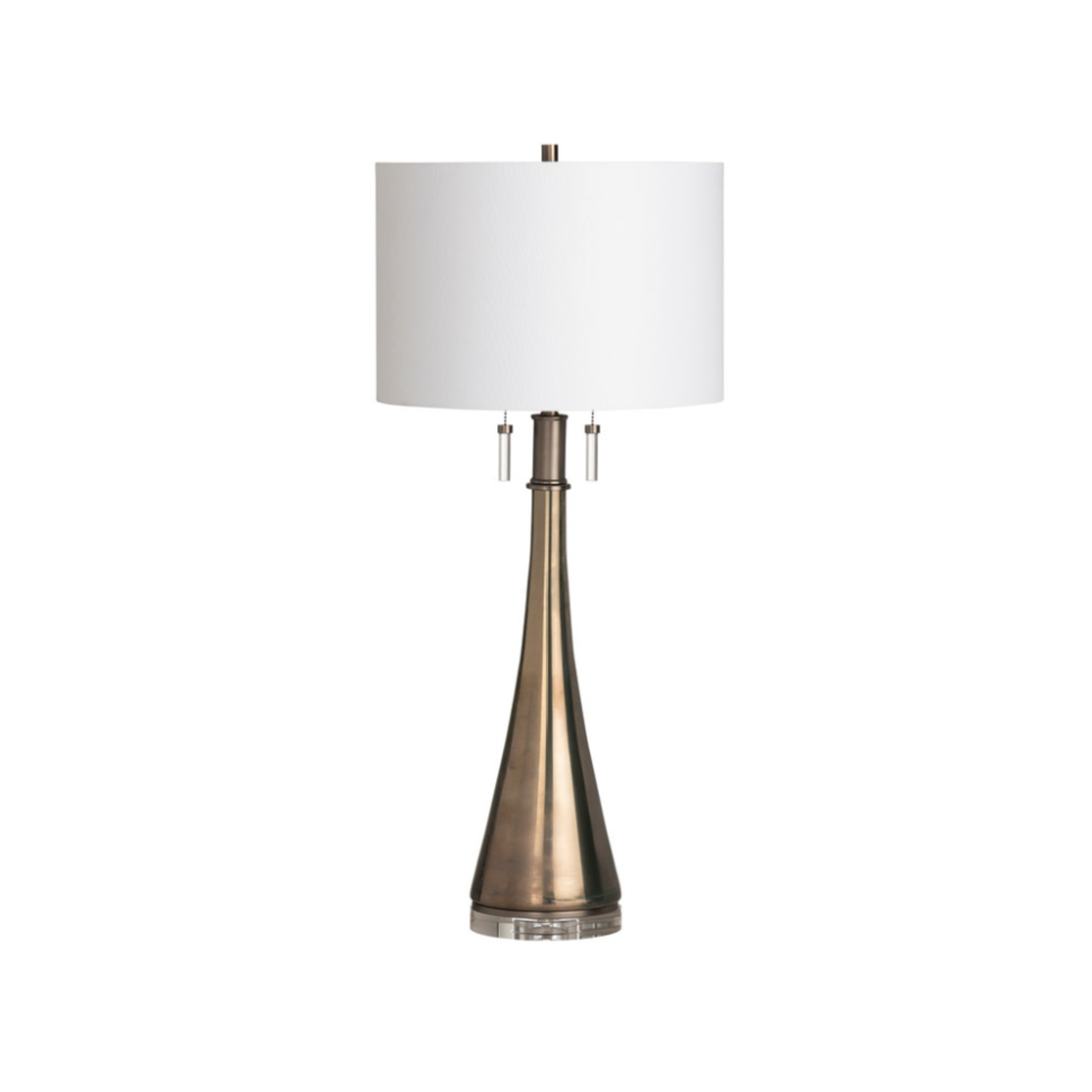 Lira Mirror Glass Pull-Chain Table Lamp