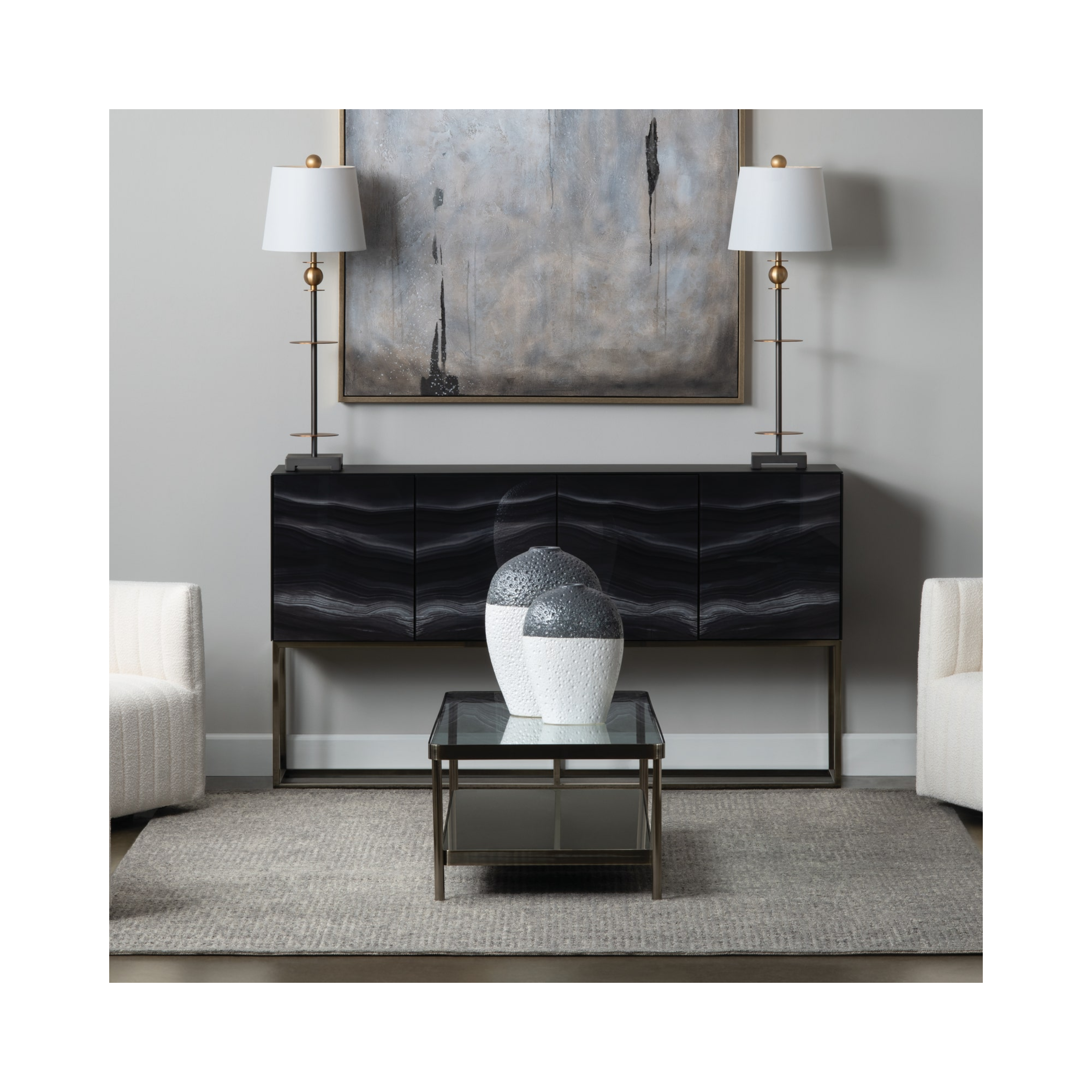 Silas Coastal Textured Vase