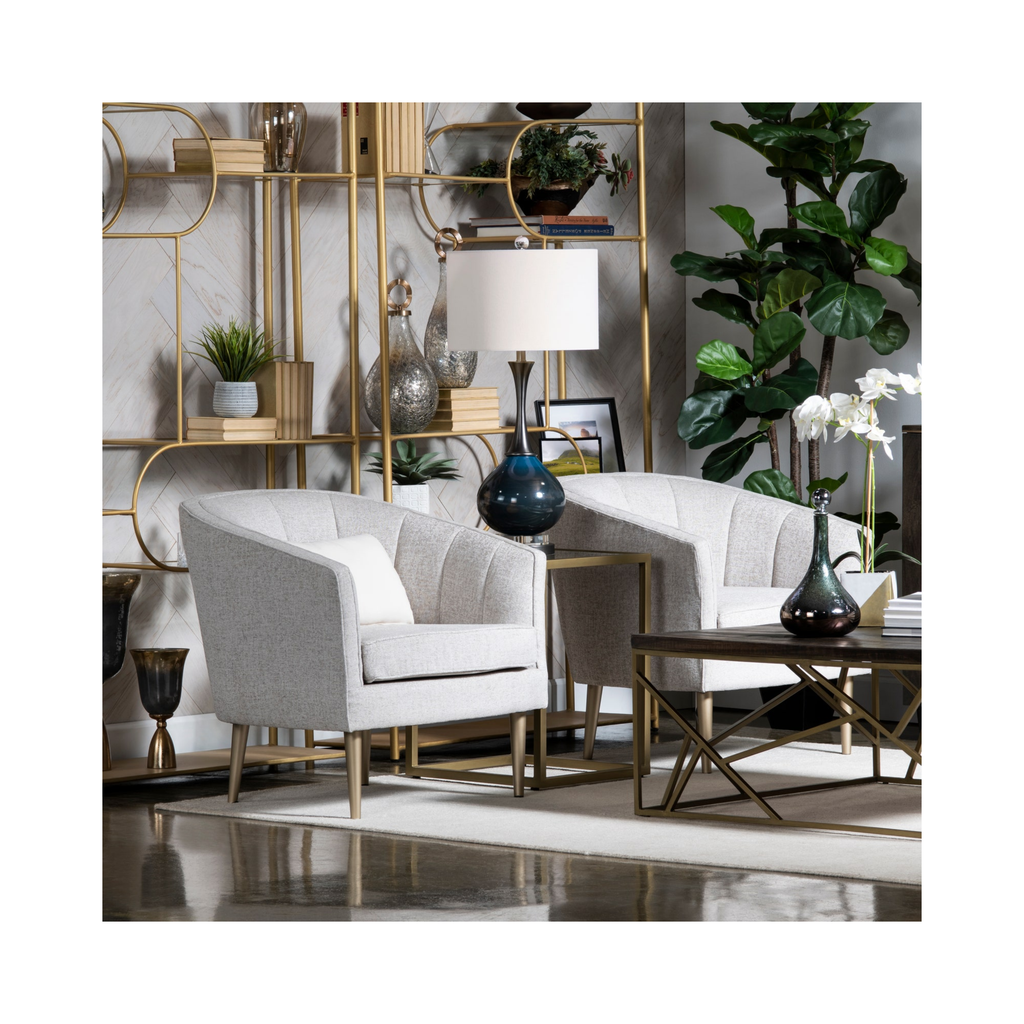 Sutton Champagne Velvet Accent Chair