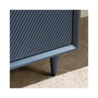 Arvada Blue Geometric Four-Door Sideboard