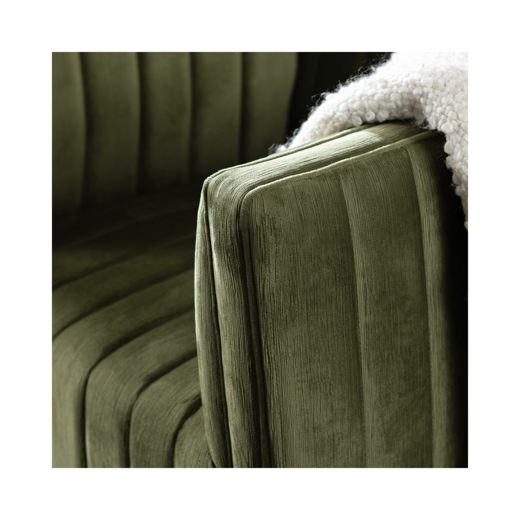 Draper Channel Tufted Velvet Accent Chair