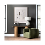 Draper Channel Tufted Velvet Accent Chair