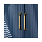 Arvada Blue Geometric Four-Door Sideboard