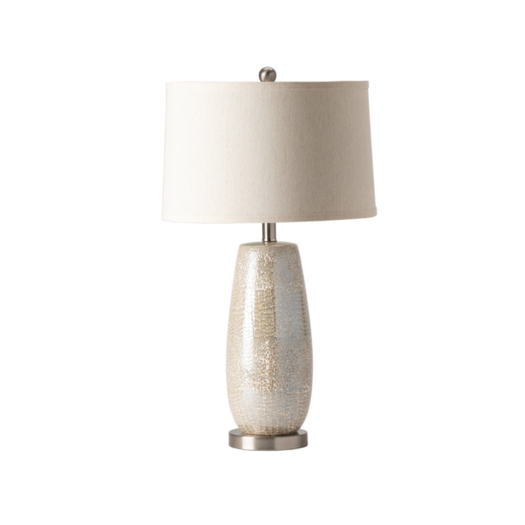Melrose Textured Silver Table Lamp (S/2)