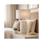 Sanderson Crosshatch Ceramic Table Lamp (S/2)