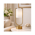 Lynx Modern Brass Loop Table Lamp